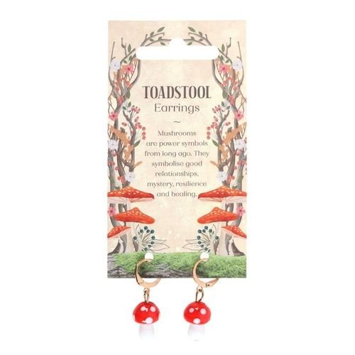 Toadstool Dangle Earrings | Inspired Creative Gifts | UK Supplier