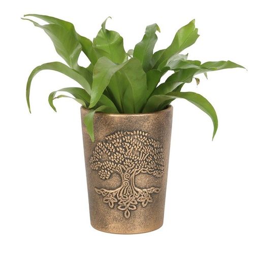 Tree of Life Bronze Terracotta Plant Pot by Lisa Parker | Inspired Creative Gifts | UK Supplier