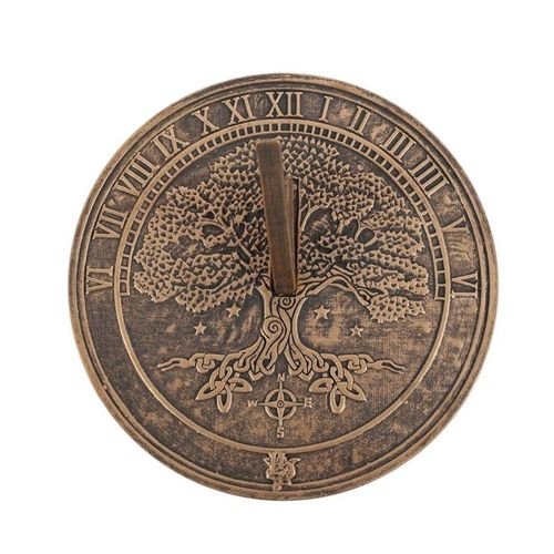 Tree Of Life Terracotta Sundial by Lisa Parker | Inspired Creative Gifts | UK Supplier