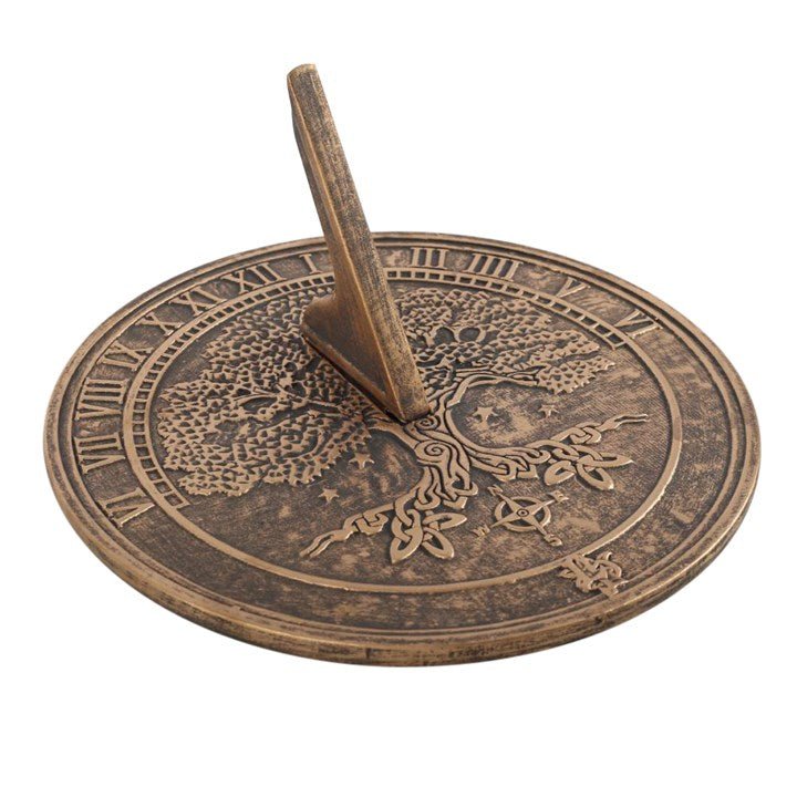 Tree Of Life Terracotta Sundial by Lisa Parker | Inspired Creative Gifts | UK Supplier