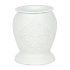 Tree of Life White Ceramic Electric Oil Burner and Wax Warmer | Inspired Creative Gifts | UK Supplier