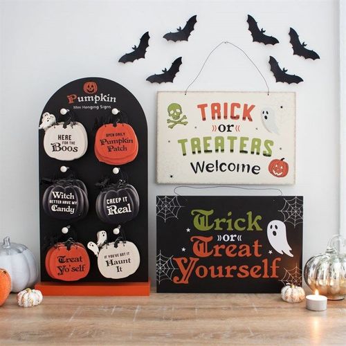 Trick or Treat Yourself Hanging Sign | Inspired Creative Gifts | UK Supplier
