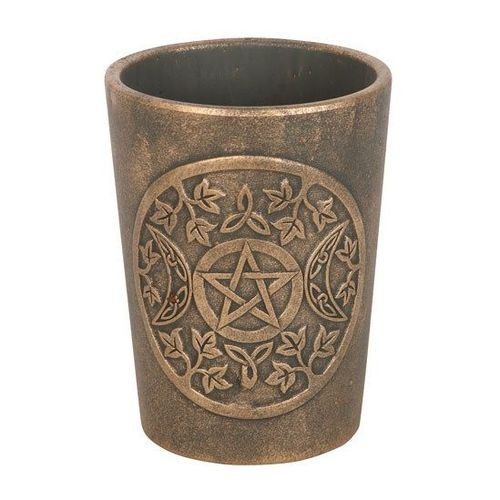 Triple Moon Bronze Terracotta Plant Pot by Lisa Parker | Inspired Creative Gifts | UK Supplier