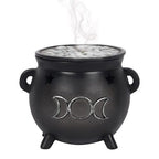 Triple Moon Cauldron Incense Cone Holder | Inspired Creative Gifts | UK Supplier
