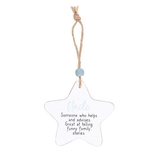 Uncle Hanging Star Sentiment Sign | Inspired Creative Gifts | UK Supplier