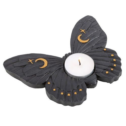 Black Moth Tealight Candle Holder - Candle Holders - Inspired Creative Gifts