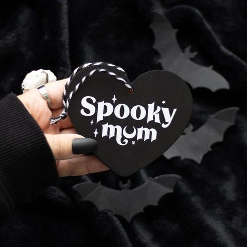 Spooky Mum Hanging Heart Sign - Sign - Inspired Creative Gifts