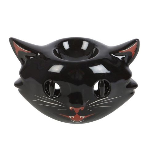 Spooky Black Cat Oil Burner - Oil Burner - Inspired Creative Gifts