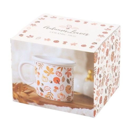 Autumn Leaves and Pumpkins Mug - Mugs - Inspired Creative Gifts