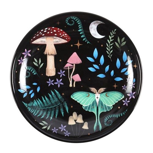 Round Dark Forest Print Trinket Dish - Inspired Creative Gifts