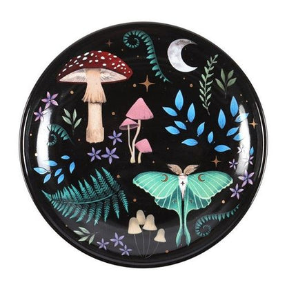 Round Dark Forest Print Trinket Dish - Inspired Creative Gifts