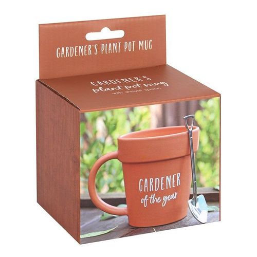 Gardener of the Year Pot Mug and Shovel Spoon - Sign - Inspired Creative Gifts