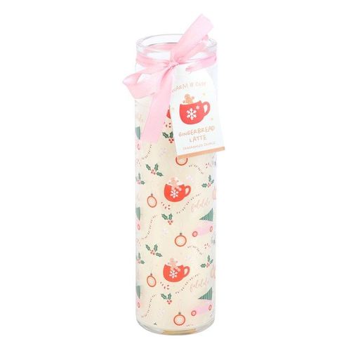 Sugarplum Fun Christmas Print Tube Candle - Candles - Inspired Creative Gifts