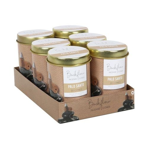 6 Tins of Elements Palo Santo Jumbo Backflow Cones - Backflow Burners & Cones - Inspired Creative Gifts