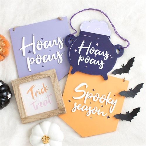 Purple Hocus Pocus Hanging Sign - Sign - Inspired Creative Gifts