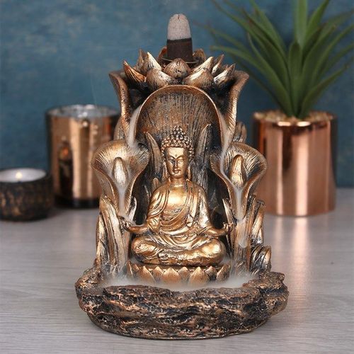 Bronze Buddha Backflow Incense Burner - Backflow Burners & Cones - Inspired Creative Gifts