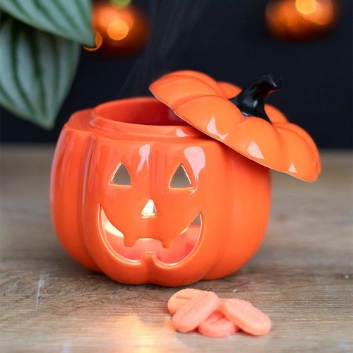 Orange Jack-O-Lantern Oil Burner - Oil Burner - Inspired Creative Gifts