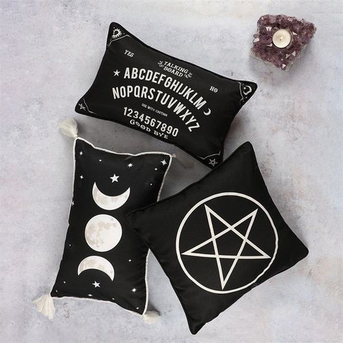 Small Rectangular Black and White Talking Board Cushion - Cushions - Inspired Creative Gifts