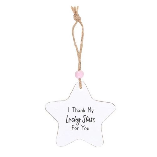 I Thank My Lucky Stars Hanging Star Sentiment Sign - Sign - Inspired Creative Gifts