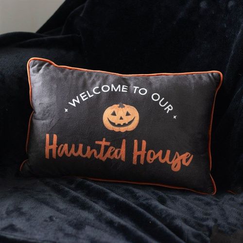 40cm Rectangular Haunted House Cushion - Inspired Creative Gifts