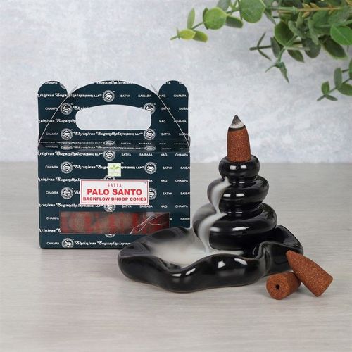 Set of 6 Packets of Satya Palo Santo Backflow Dhoop Cones - Inspired Creative Gifts