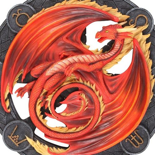 Beltane Dragon Resin Wall Plaque by Anne Stokes - Wall Art - Inspired Creative Gifts