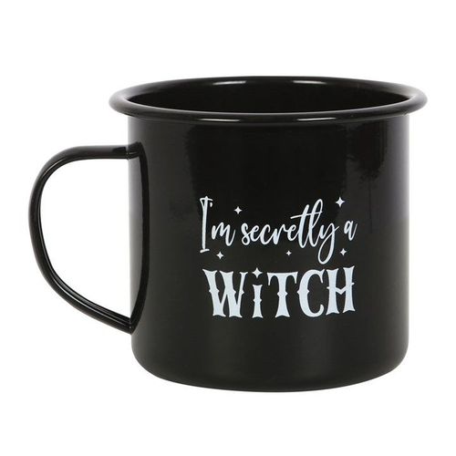 I'm Secretly A Witch Enamel Mug - Mugs - Inspired Creative Gifts