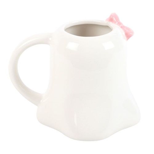 Mrs Boo Ghost Shaped Mug with Bow - Mugs - Inspired Creative Gifts