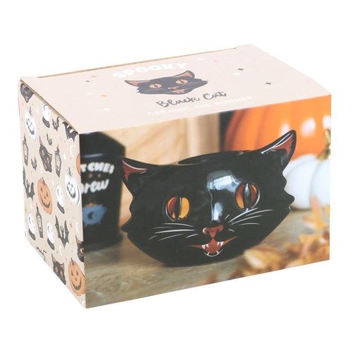 Spooky Black Cat Oil Burner - Oil Burner - Inspired Creative Gifts