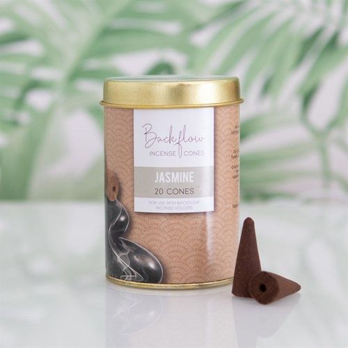 6 Tins of  Elements Jasmine Jumbo Backflow Cones - Backflow Burners & Cones - Inspired Creative Gifts