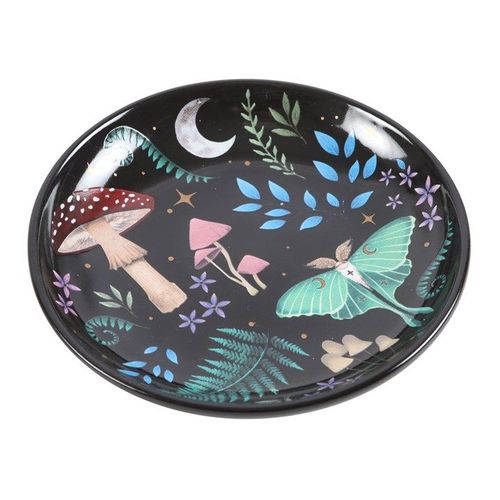 Round Dark Forest Print Trinket Dish - Inspired Creative Gifts