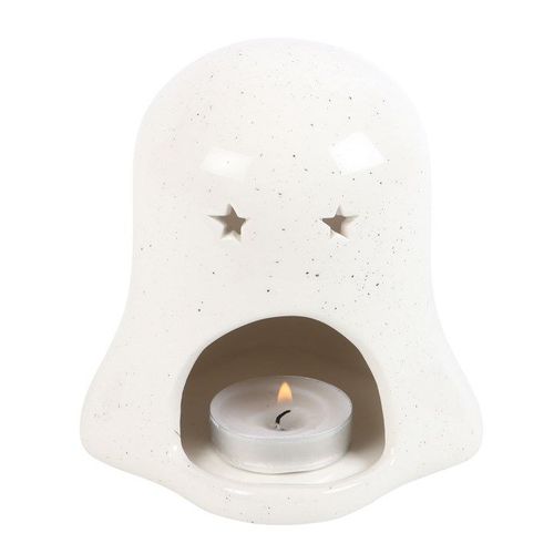 Ghost Shaped Tealight Candle Holder with Pumpkin - Candle Holders - Inspired Creative Gifts