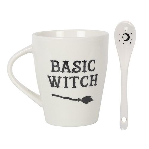 Basic Witch Mug and Spoon Set - Mugs - Inspired Creative Gifts