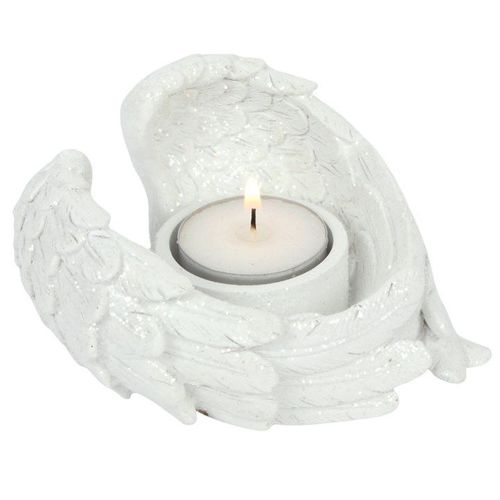 Glitter Angel Wing Candle Holder - Candle Holders - Inspired Creative Gifts