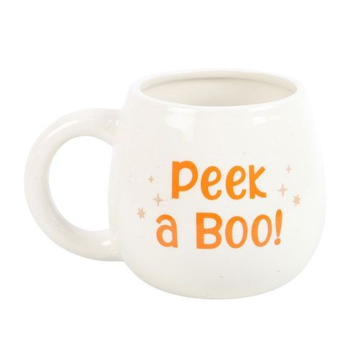 Peekaboo Ghost Rounded Mug - Mugs - Inspired Creative Gifts