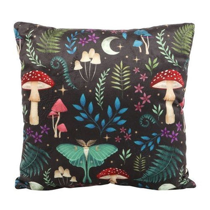 35cm Square Dark Forest Print Cushion - Inspired Creative Gifts