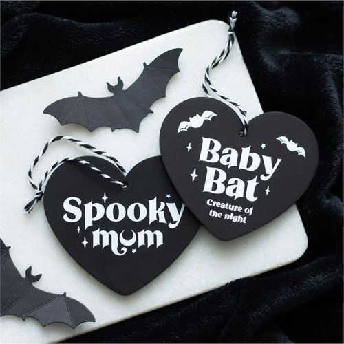 Spooky Mum Hanging Heart Sign - Sign - Inspired Creative Gifts