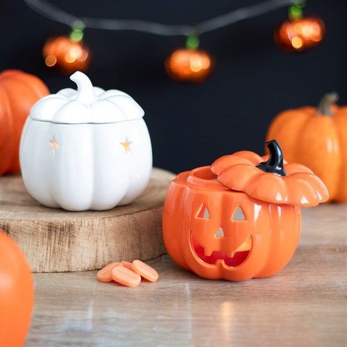 Orange Jack-O-Lantern Oil Burner - Oil Burner - Inspired Creative Gifts