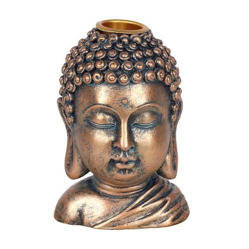 Bronze Buddha Head Backflow Incense Burner - Backflow Burners & Cones - Inspired Creative Gifts