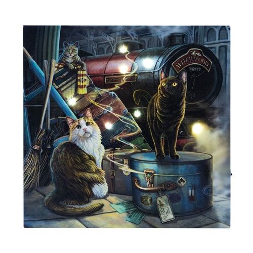 Witchwood Express Light Up Canvas Plaque by Lisa Parker - Inspired Creative Gifts