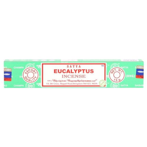12 Packs Eucalyptus Incense Sticks by Satya - Inspired Creative Gifts