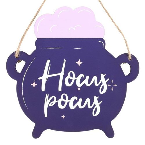 Hocus Pocus Cauldron Shaped Hanging Sign - Sign - Inspired Creative Gifts