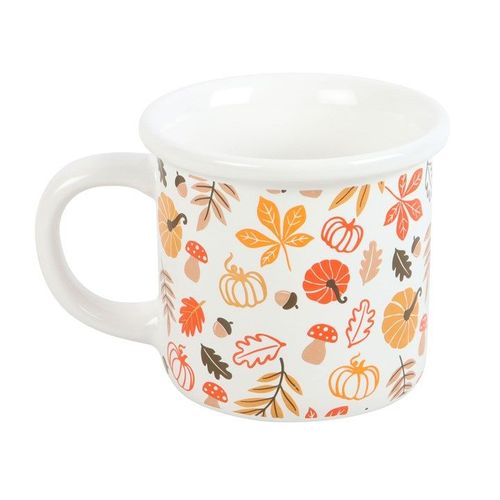 Autumn Leaves and Pumpkins Mug - Mugs - Inspired Creative Gifts