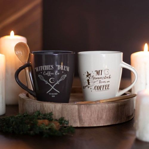 Witches Brew Coffee Co. Mug and Spoon Set - Mugs - Inspired Creative Gifts