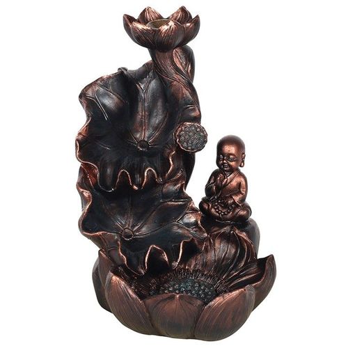 Bronze Effect Buddha Backflow Incense Burner - Backflow Burners & Cones - Inspired Creative Gifts