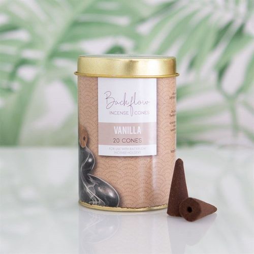 6 Tins of  Elements Vanilla Jumbo Backflow Cones - Backflow Burners & Cones - Inspired Creative Gifts