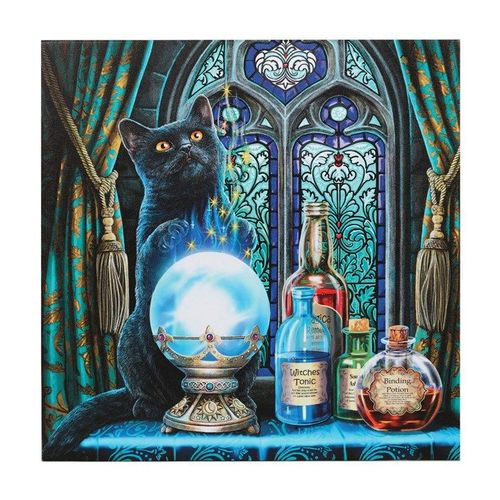 The Witches Apprentice Light Up Canvas Plaque by Lisa Parker - Wall Art - Inspired Creative Gifts