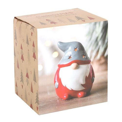 Red and Grey Gonk Tealight Holder - Candle Holders - Inspired Creative Gifts