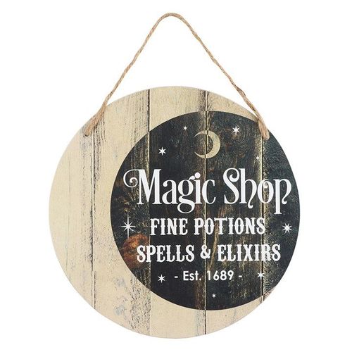 Magic Shop Round Hanging MDF Sign - Sign - Inspired Creative Gifts