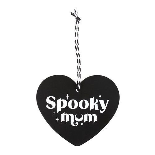 Spooky Mum Hanging Heart Sign - Sign - Inspired Creative Gifts